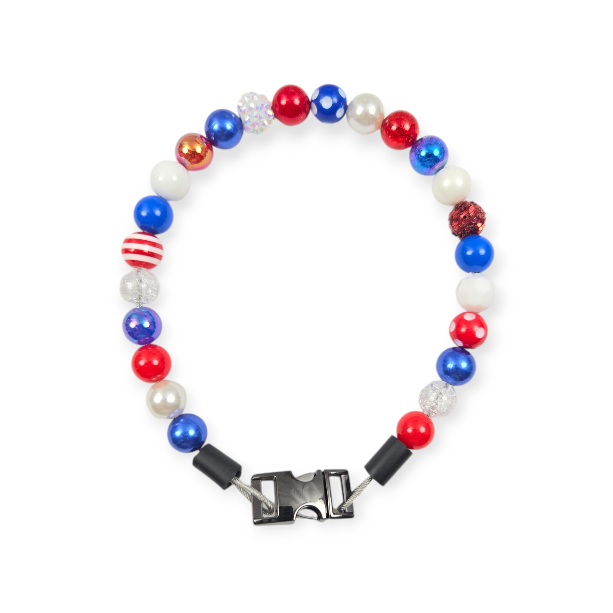 Patriotic Beaded Collar - 14"