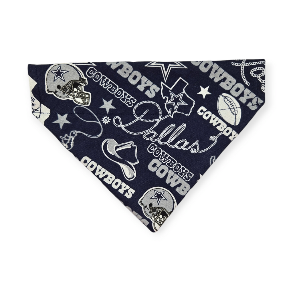 Cowboys/Dallas Plaid Reversible Slide-on Bandana  (Small)