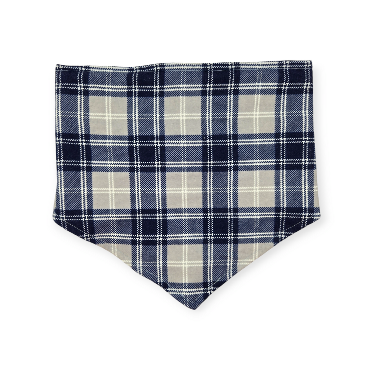 Cowboys/Dallas Plaid Reversible Tie-on Bandana (Large)