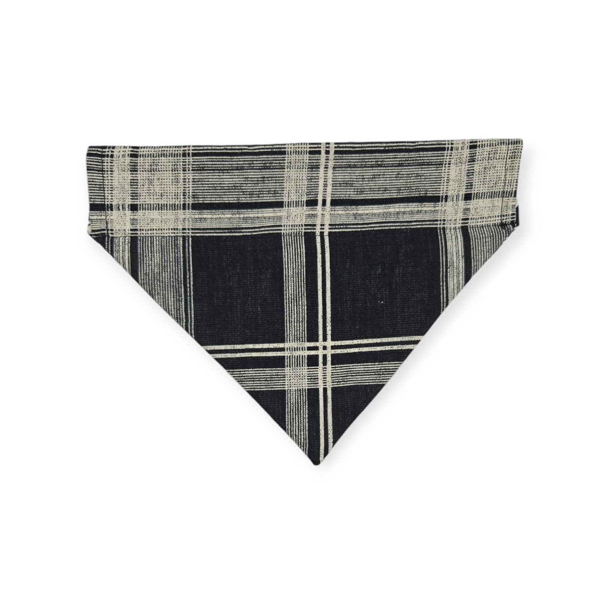 Glow-in-the-dark Sugar Skulls/Black & White Plaid Reversible Slide-on Bandana (Small)