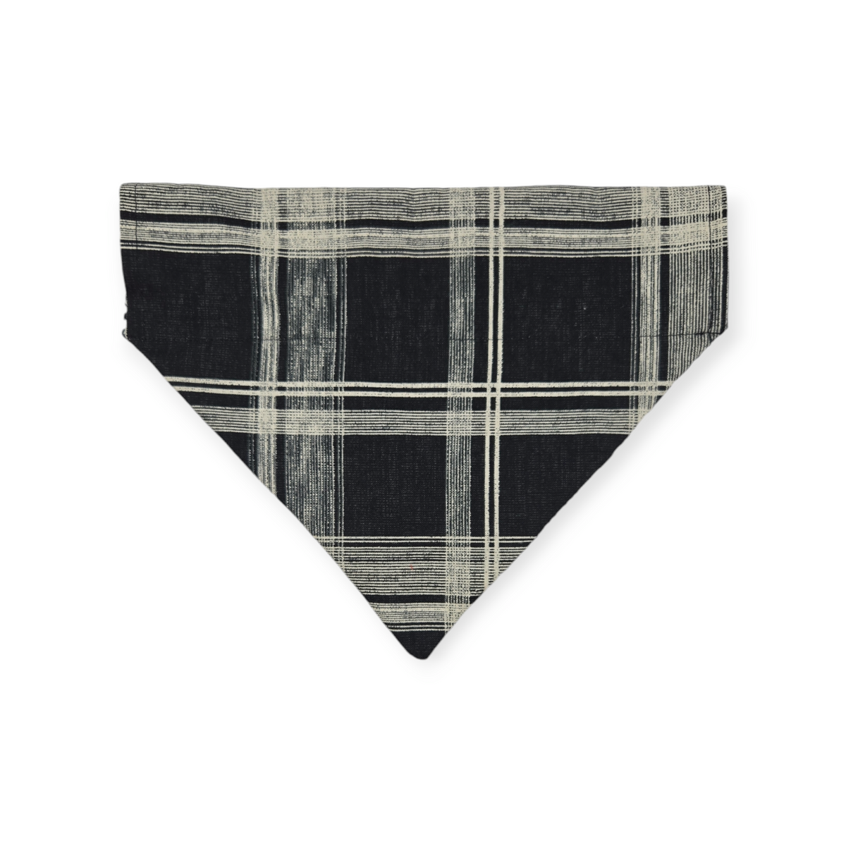 Glow-in-the-dark Sugar Skulls/Black & White Plaid Reversible Slide-on Bandana (Medium)