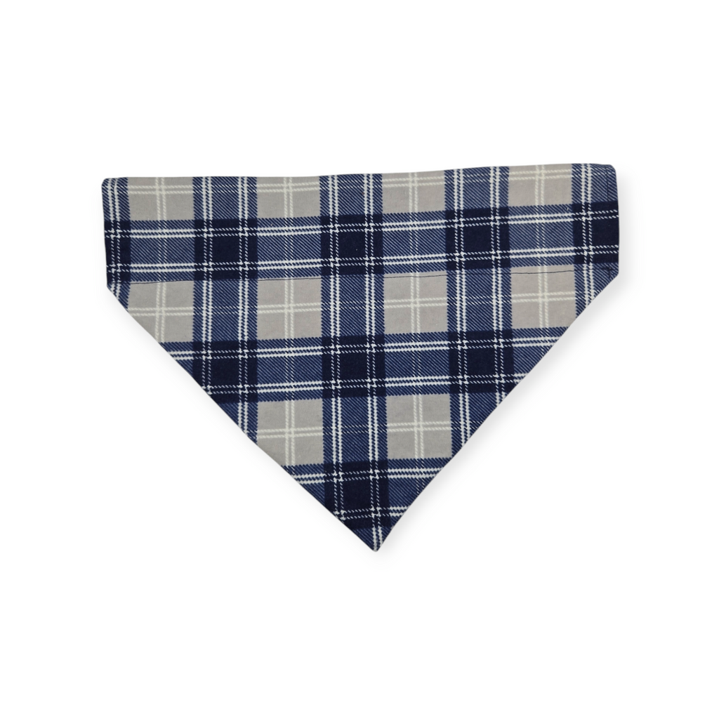 Cowboys/Dallas Plaid Reversible Slide-on Bandana (Large)