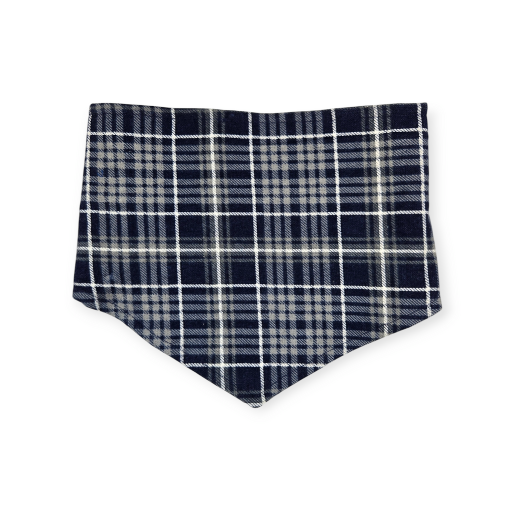 Cowboys/Dallas Plaid Tie-on Bandana (Medium)