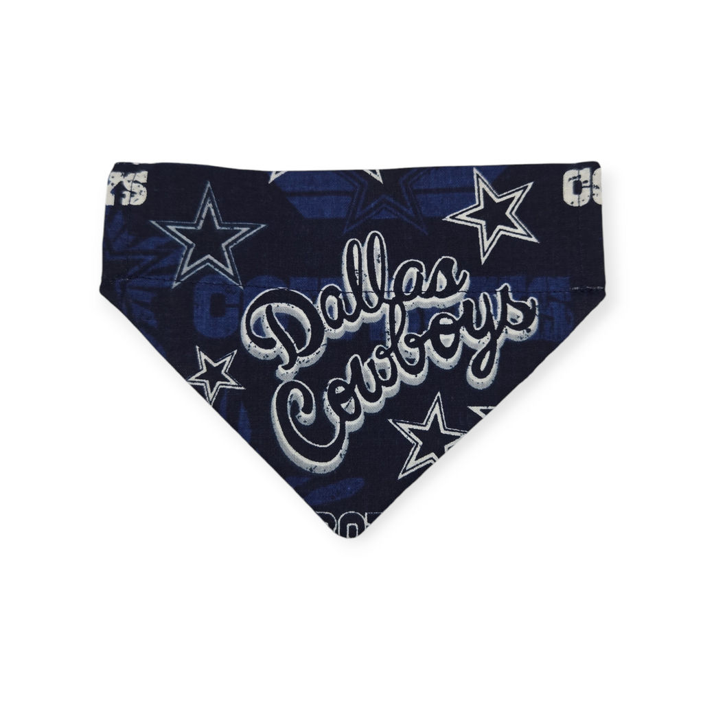 Cowboys/ Dallas Plaid Reversible Slide-on Bandana (X-Small)