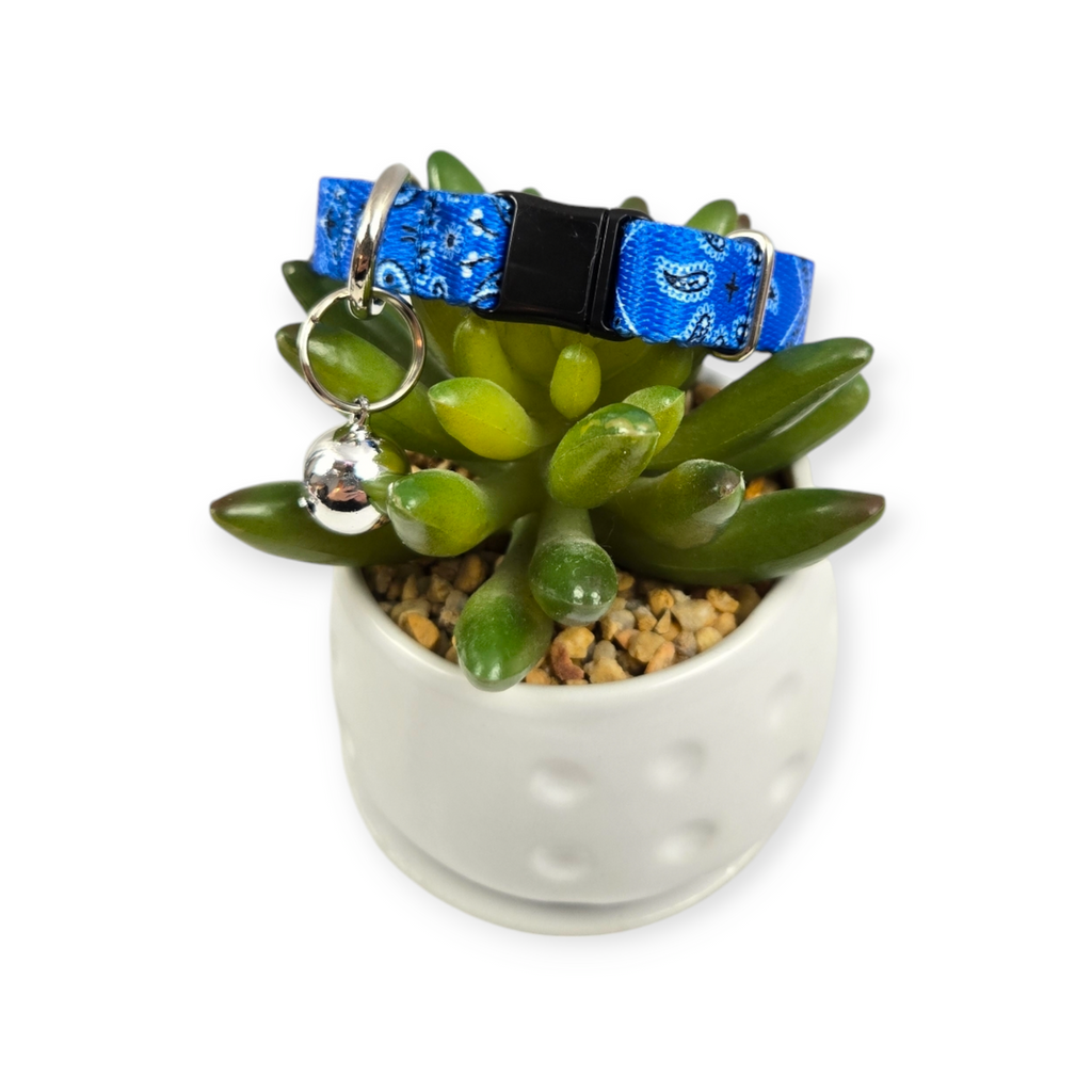 Blue Bandana Kitty Collar (X-Small)