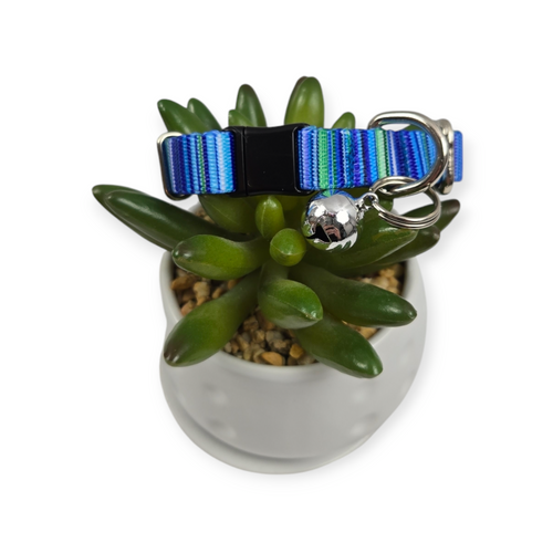 Blue Serape Kitty Collar (XX-Small)