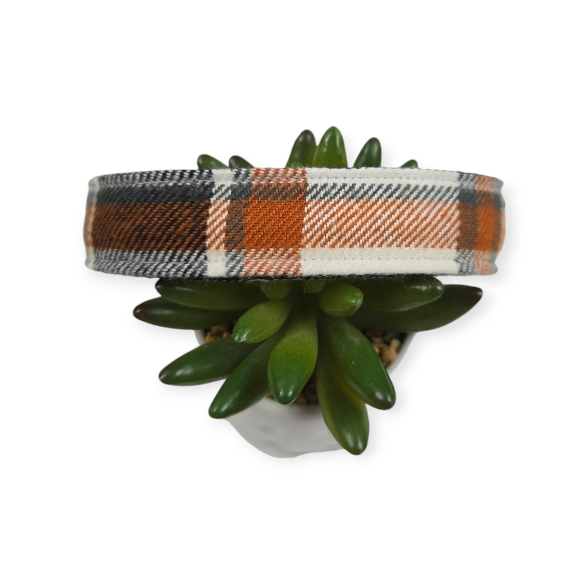 UT Plaid Dog Collar (Large)