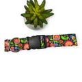 Folk Art Floral Dog Collar (XX-Large, 1.5" wide)