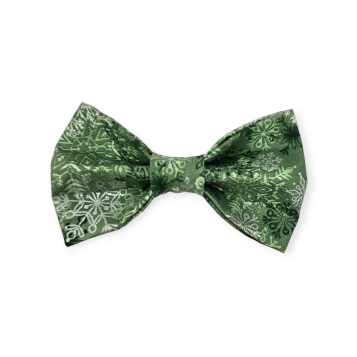Sage Snowflakes Bowtie - 5"