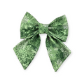 Sage Snowflakes Sailor Bow - 5"