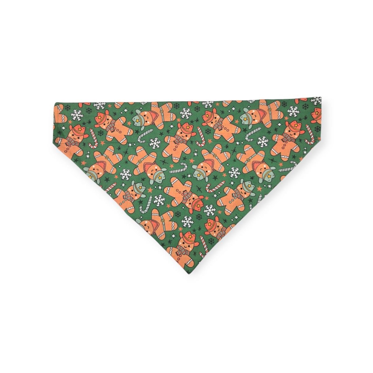 Cowboy Christmas/Glittery Christmas Plaid Reversible Slide-on Bandana (X-Large)