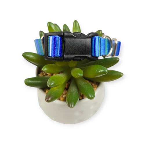 Blue Serape Dog Collar (Small)