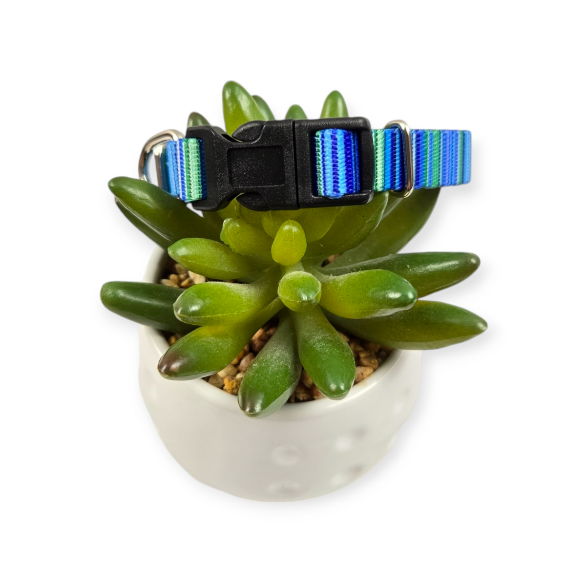 Blue Serape Dog Collar (X-Small)