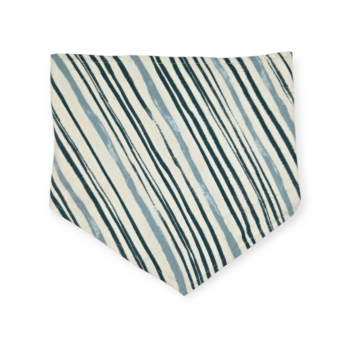 Snack Cake Trees/Green Stripes Reversible Tie-on Bandana (Large)