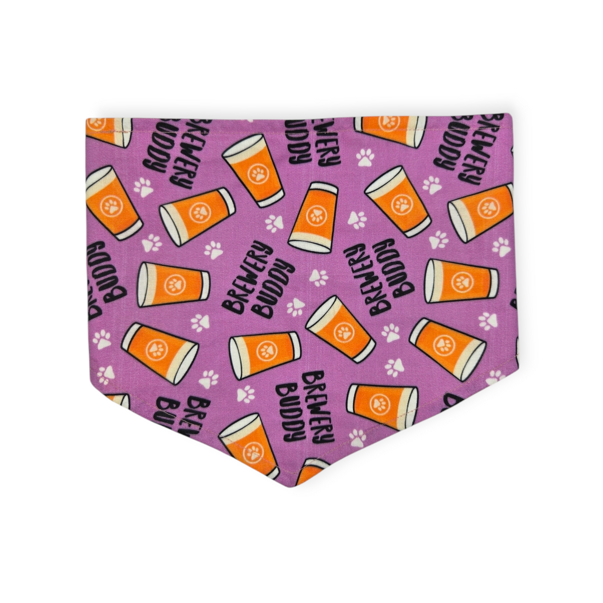 Brewery Buddy (Orchid)/Mustard Plaid Tie-on Bandana (Medium)