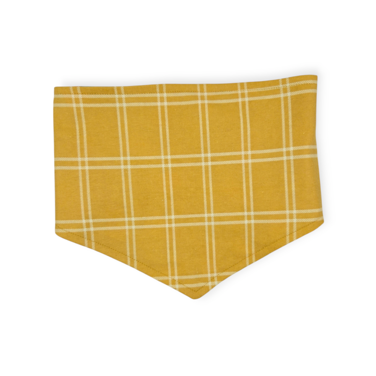 Brewery Buddy (Blue)/Mustard Plaid Tie-on Bandana (Medium)