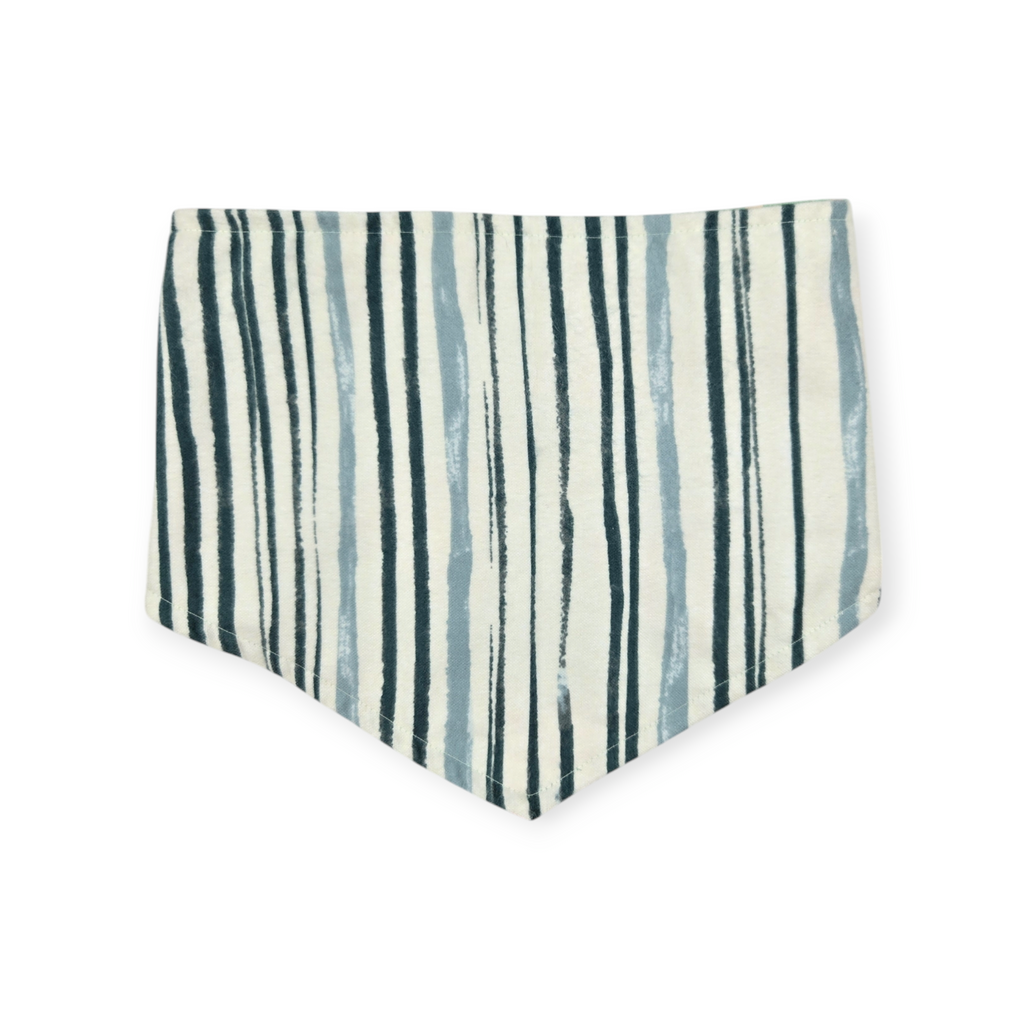 Snack Cake Trees/Green Stripes Tie-on Bandana (Medium)