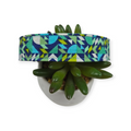 Greens & Blues Geometric Dog Collar (Large)