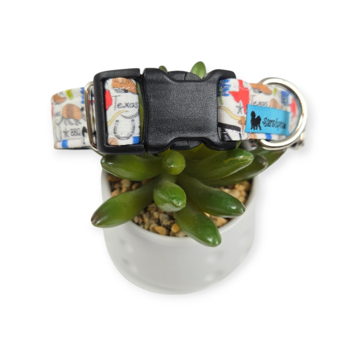 Texas Icons Dog Collar (Medium)