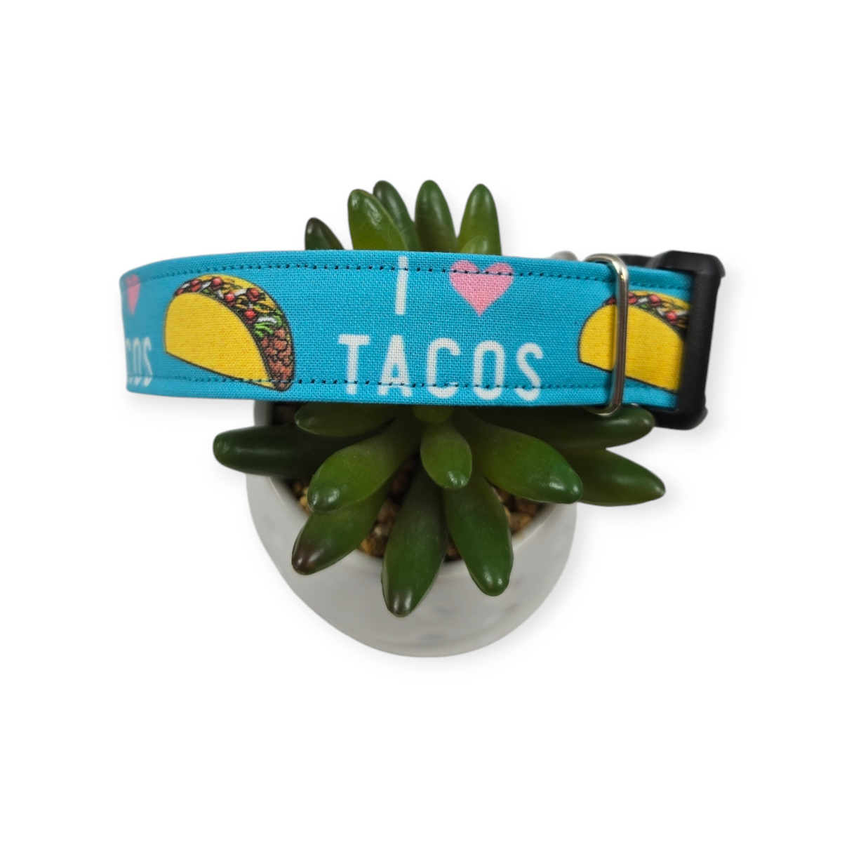 I <3 Tacos Dog collar (Large)