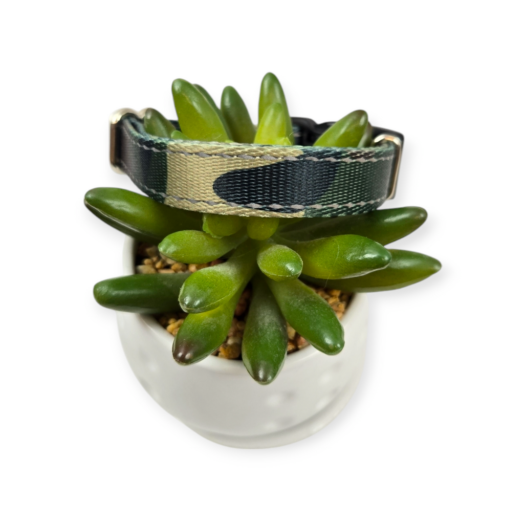 Camo Reflective Dog Collar (Small)