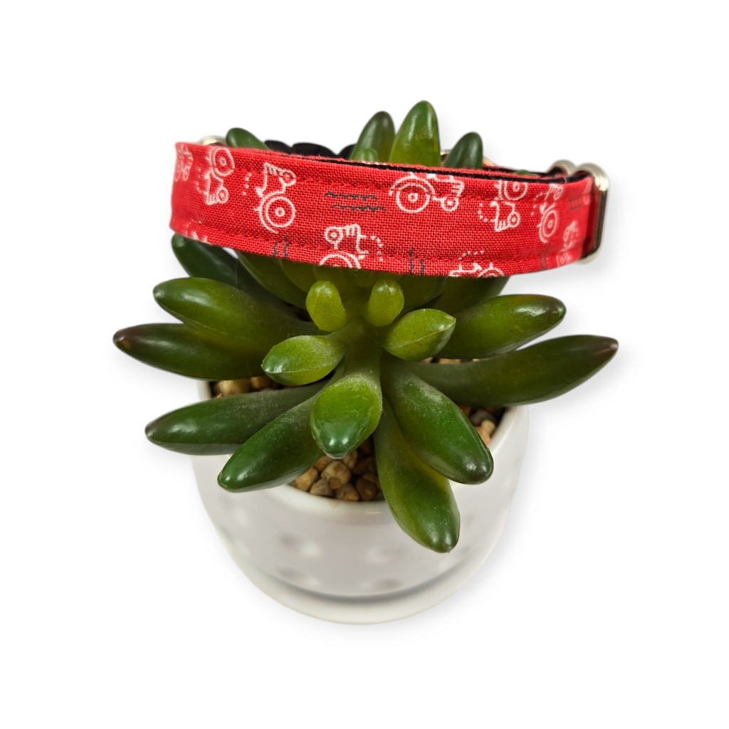 Red Tractor Dog collar (Small)