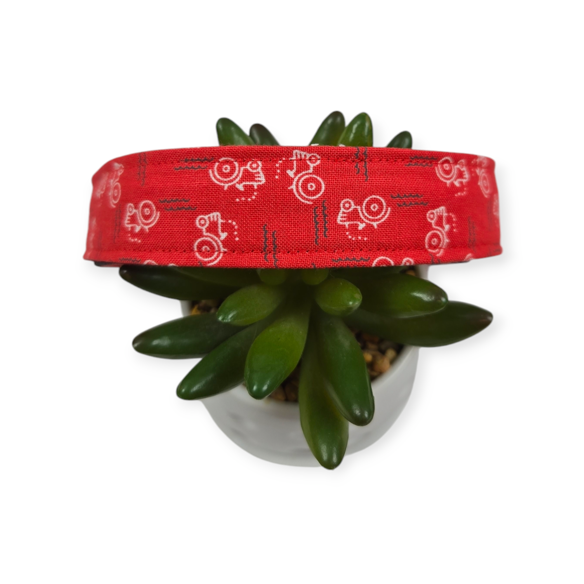 Red Tractor Dog Collar (Large)