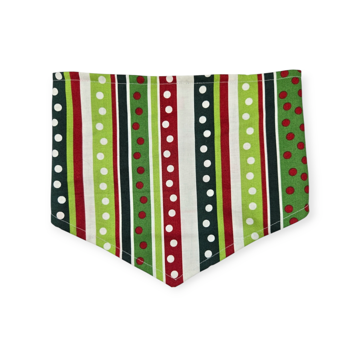 Grouchy Count Down/Christmas Stripes Tie-on Bandana (Medium)
