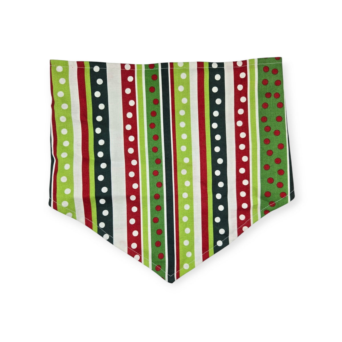 Grouchy Count Down/Christmas Stripes Tie-on Bandana (Large)