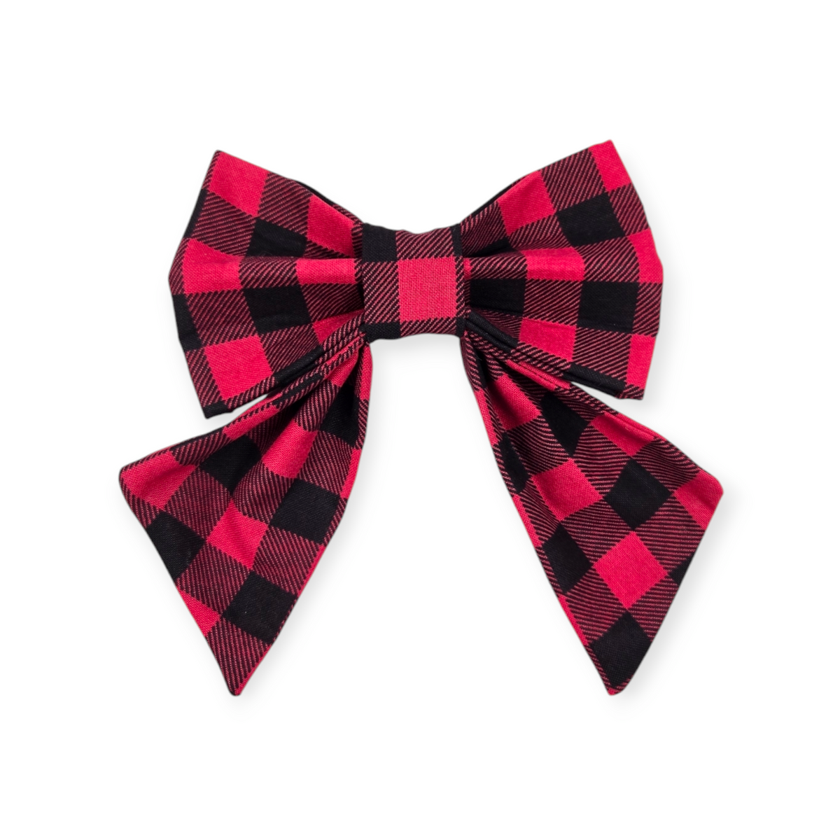 Red Buffalo Plaid Sailor Bow - 5"