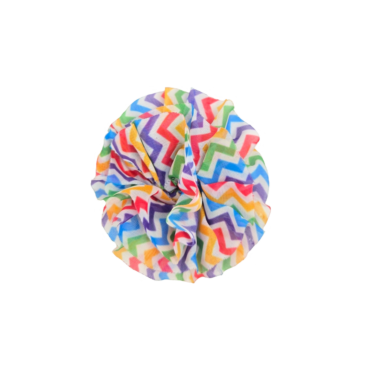 Rainbow Chevron Collar Flower