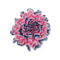 Pink & Navy Chevron Collar Flower