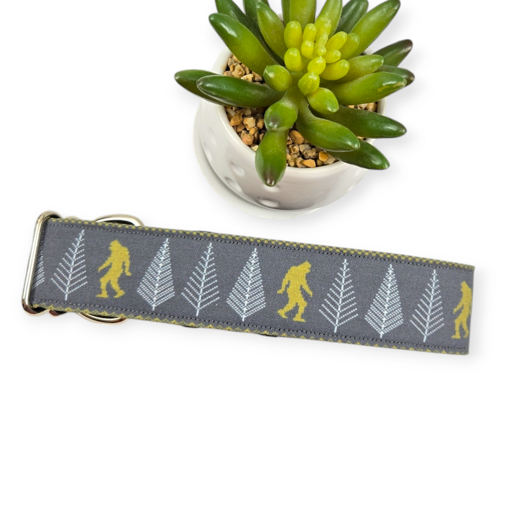 They do Exist - BigFoot and Sasquatch Dog Collar (Large, 1.5" wide)