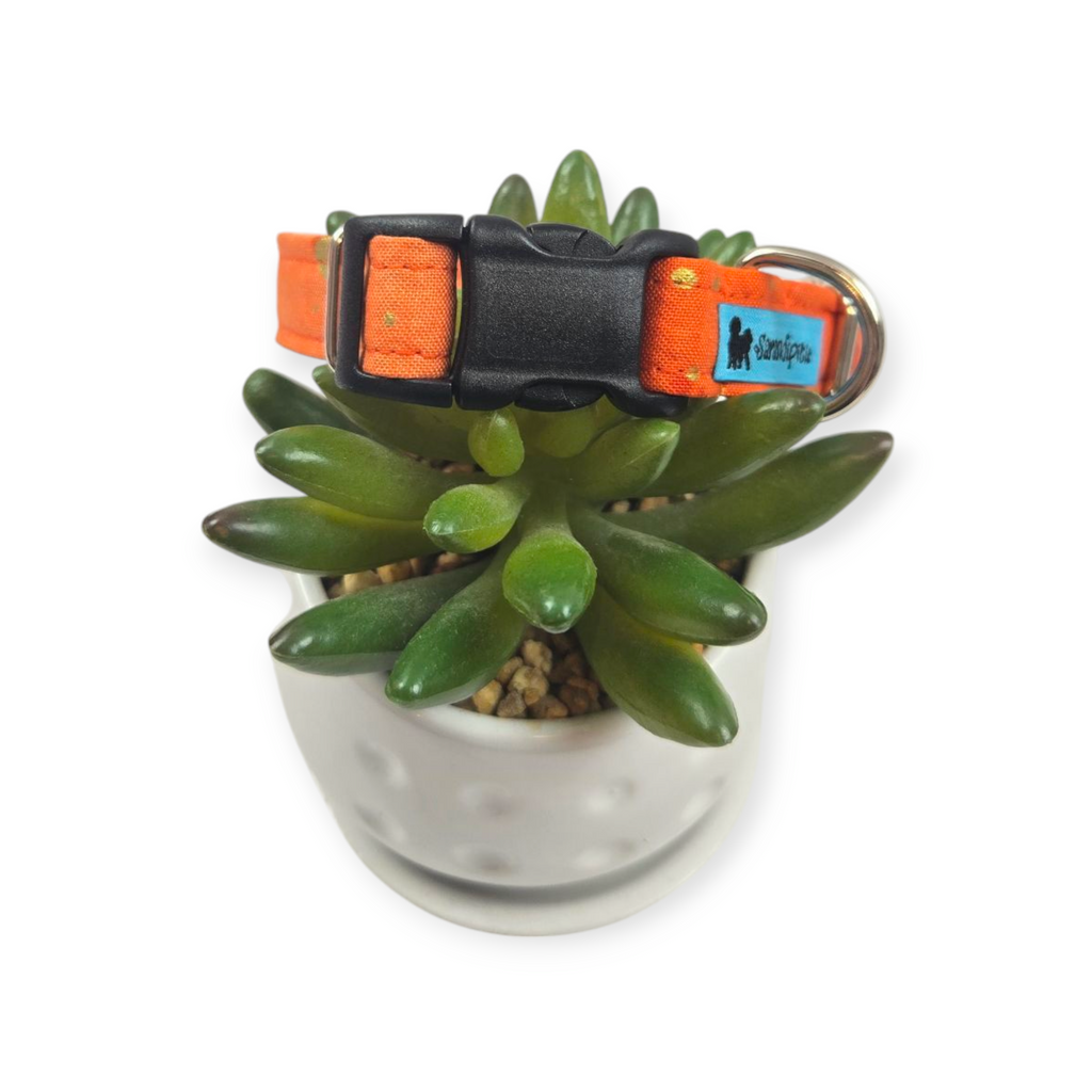 Orange Ombre Dog collar (Small)