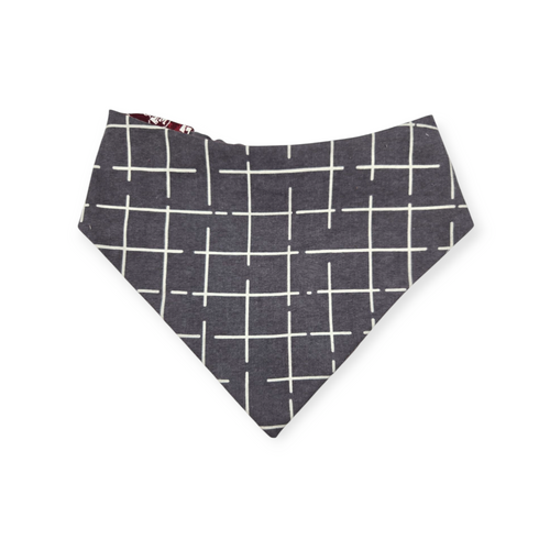 A&M/ Charcoal Plaid Slip-on Scrunchie Bandana (Large/X-Large)