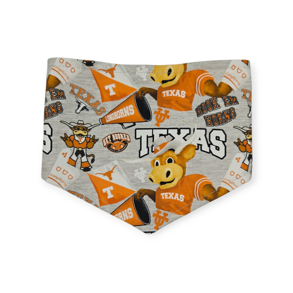 UT Mascot/Rust Orange Paisley Reversible Tie-on Bandana (Small)