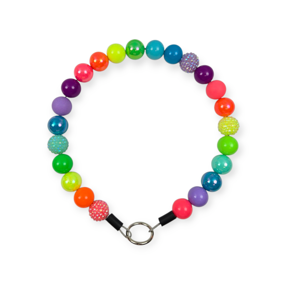 Rainbow Beaded Collar - 20"