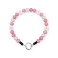Pink Daisy Beaded Collar - 16.5"
