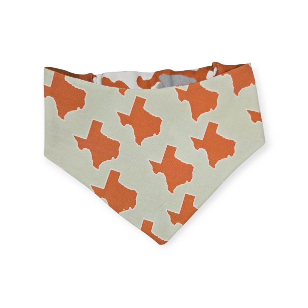 UT Camo/Texas on Creme Reversible Slip-on Scrunchie Bandana (Medium)