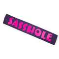 Sasshole (Neon Pink on Purple) Leash Sleeve