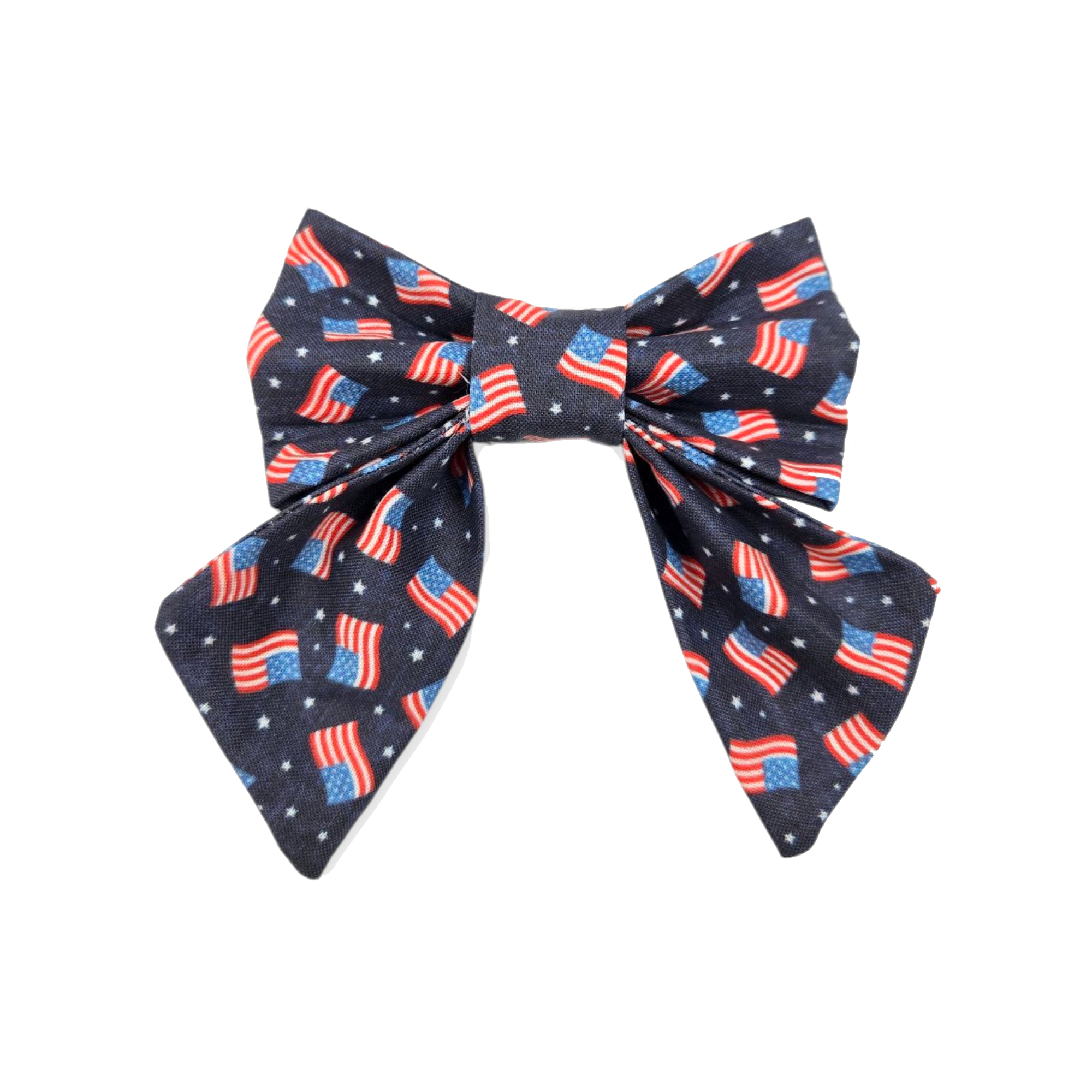 American Flags Sailor Bow - 4"