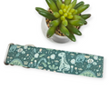 Folk Floral Dinosaur Dog Collar (Large, 1.5" wide)
