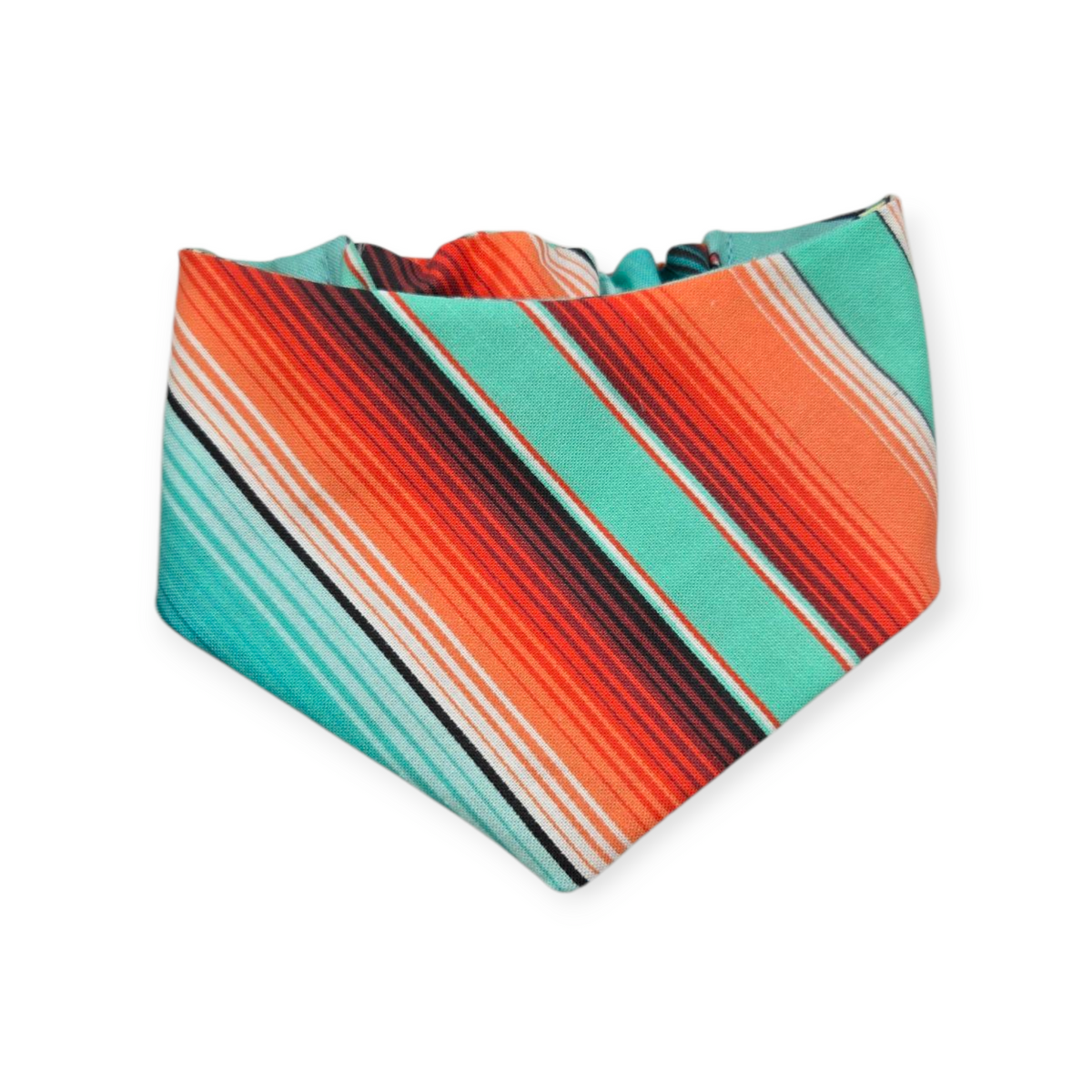 Texas Serape/Serape Slip-on Scrunchie Bandana (X-Small)