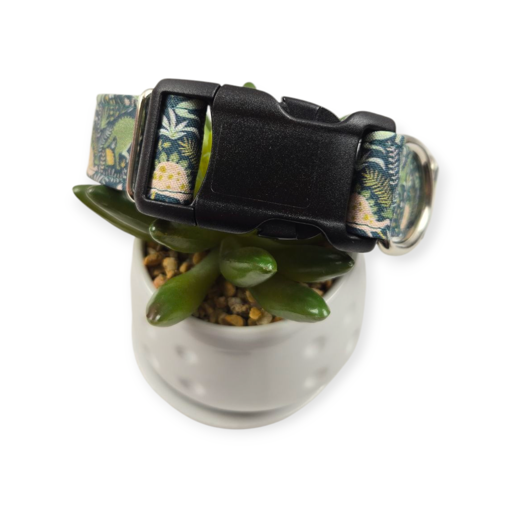 Dinosaurs & Plants Dog Collar (Large)