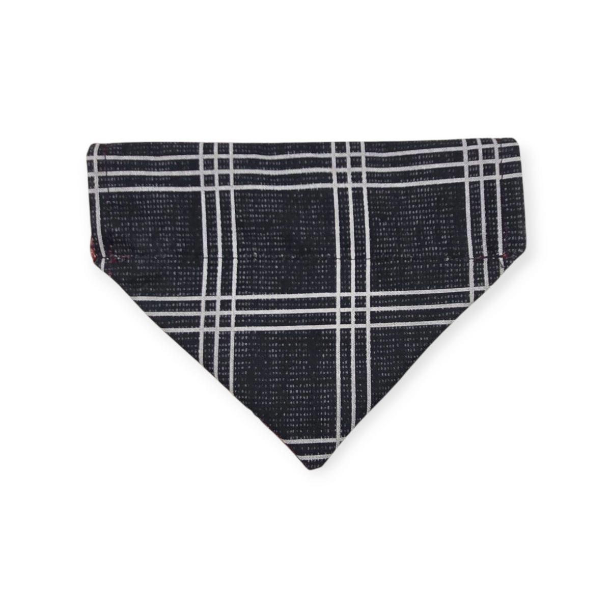 Bobcats /Charcoal Plaid Reversible Slide-on Bandana (X-Small)