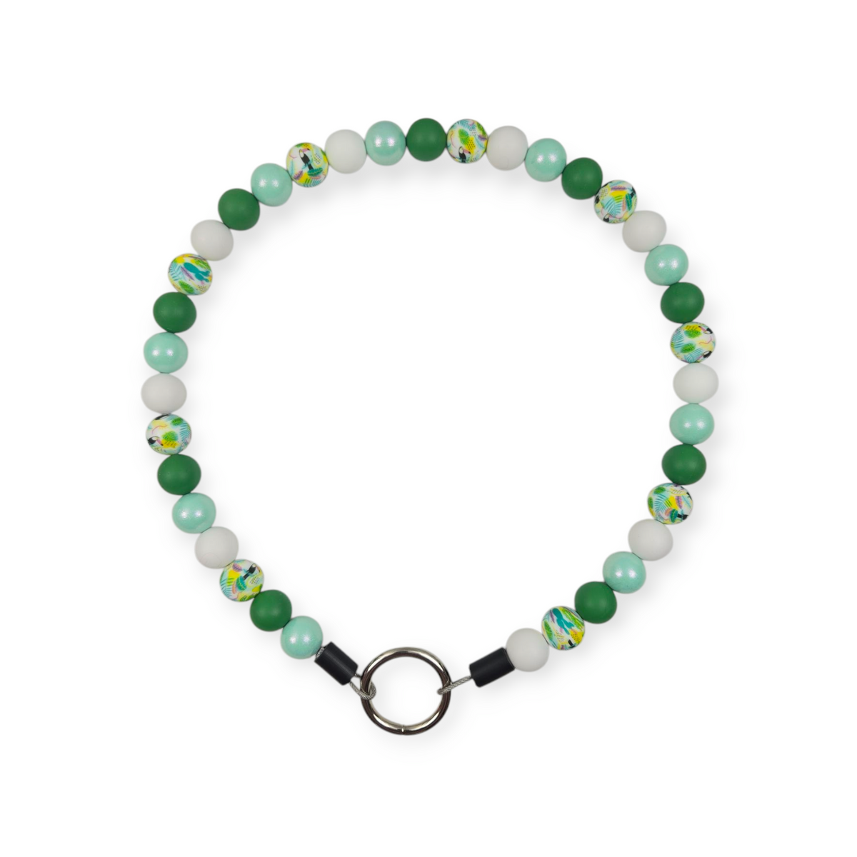 Tropical Toucan Beaded Collar - 22"