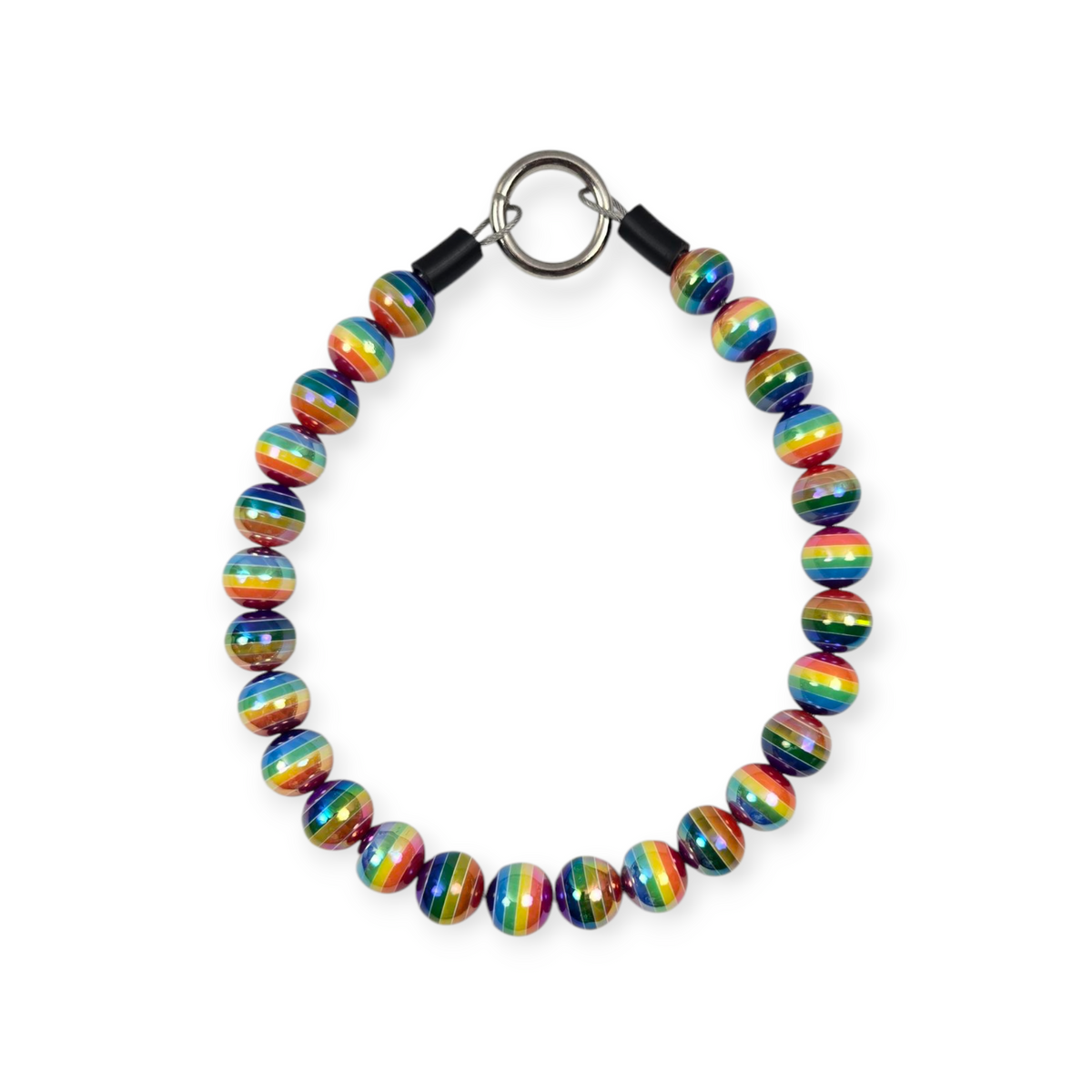 Somewhere Over the Rainbow Beaded Collar - 17"