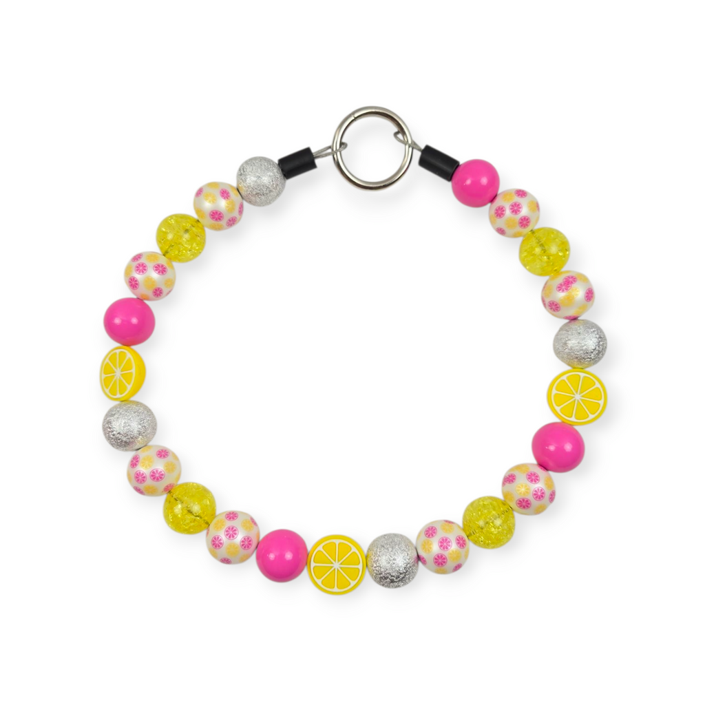 Make Lemonade Beaded Collar - 19"