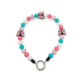 Pink Butterfly Beaded Collar - 18"