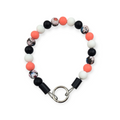 Salmon Daisy Beaded Collar - 11.5"